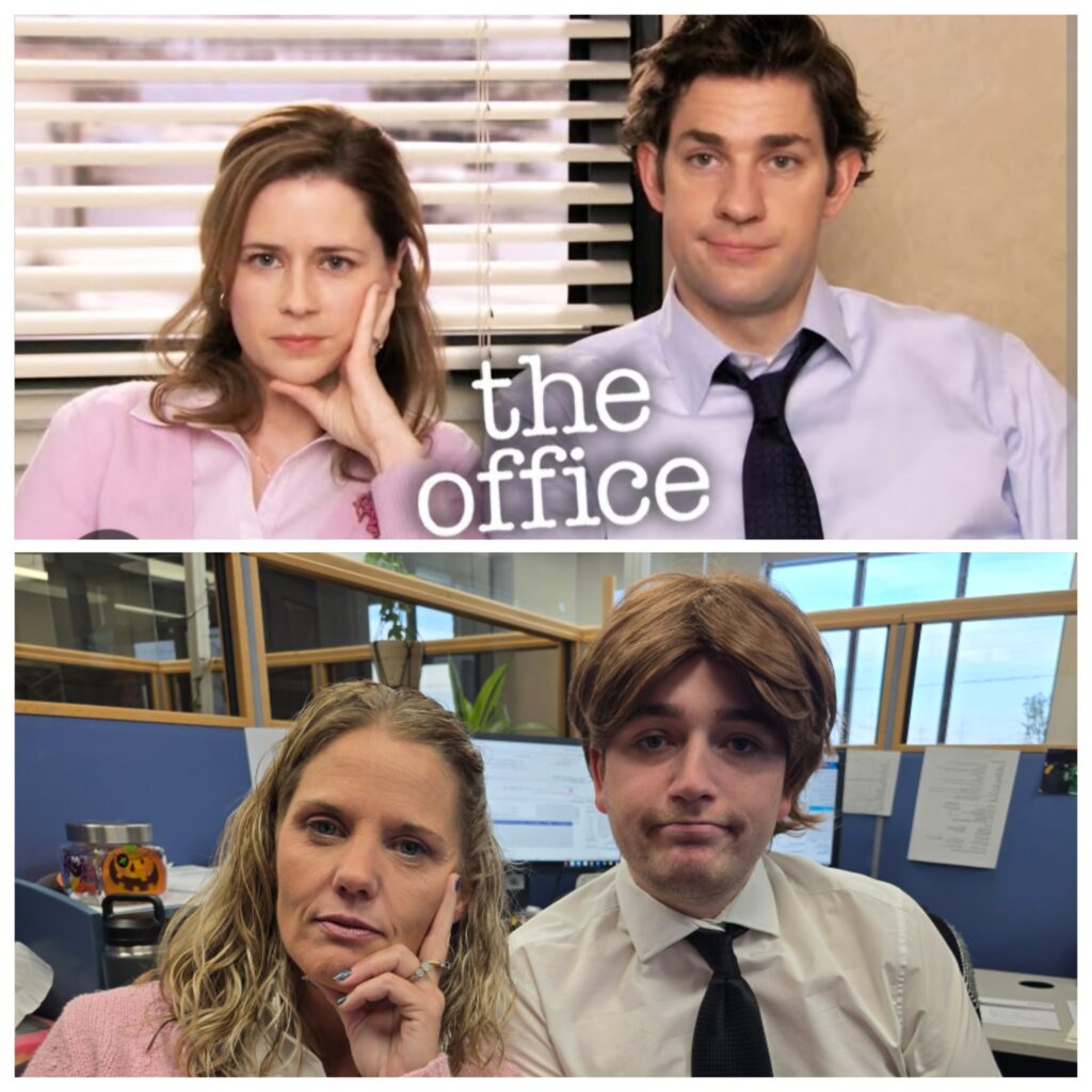 Brendan Hagerman dresses up as Jim from The Office